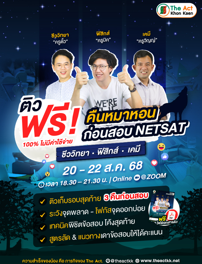 Free tutoring before NETSAT the exam, howling dog night